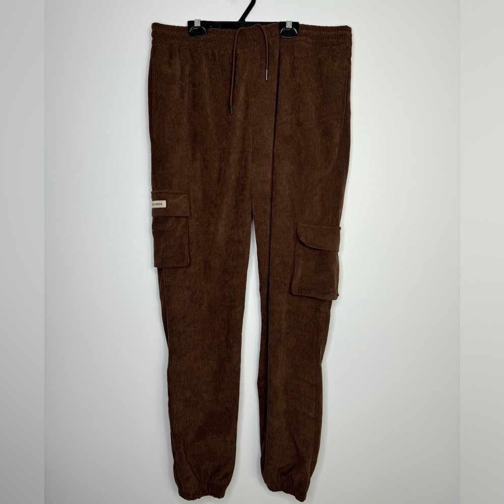 Brown Cargo Track Joggers